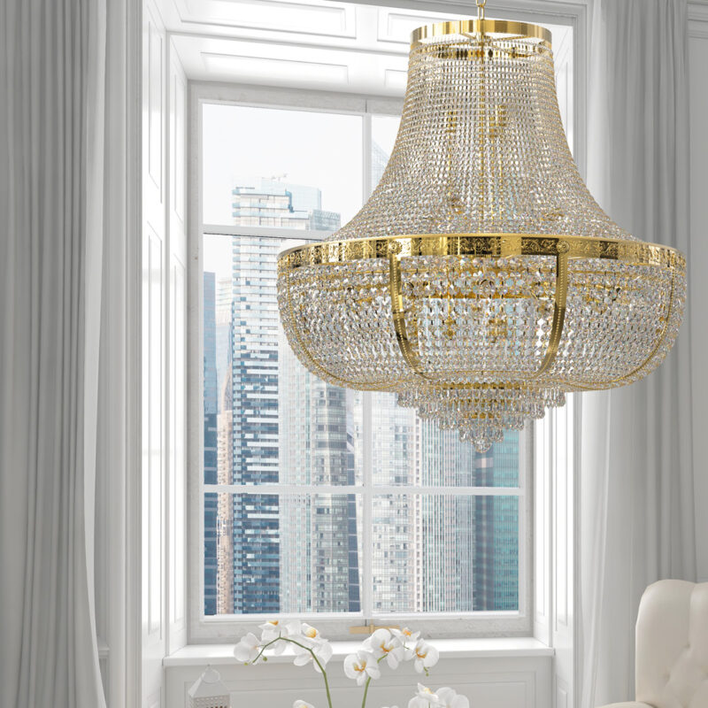 Корзины и потолочные светильники